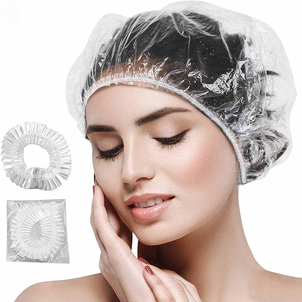 Hair Care Basic - Disposable Waterproof Shower Cap Transparent Hair