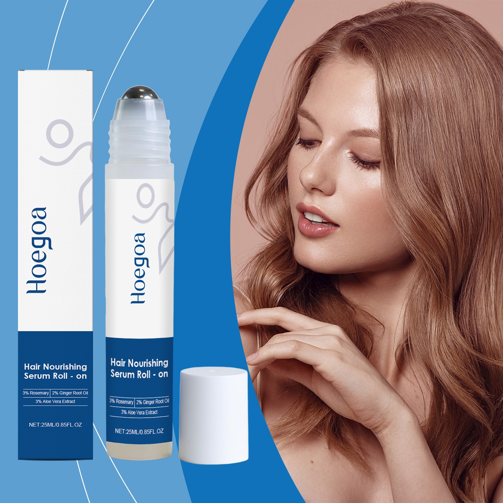 Hair Growth Serum Oil - Rosemary Hair Growth Roller Essence Improves