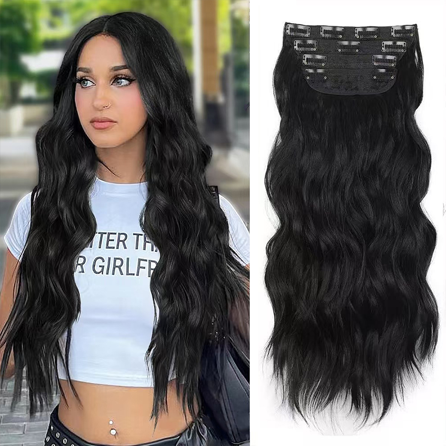 Hair Care Women - Clip in Long Wavy Hair Extension