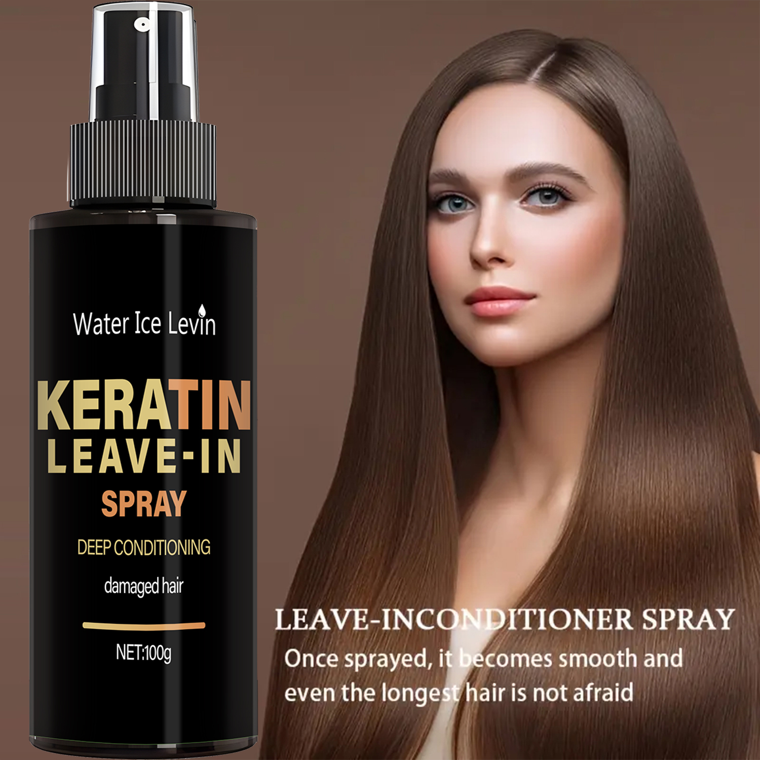 Caffeine Hair Serum - Keratin & Biotin Leave-In Spray 100g,