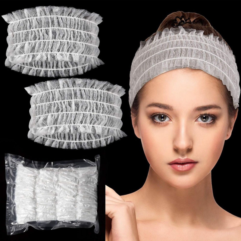 Hair Care Journey - 100 Pcs Disposable Headbands Non Woven