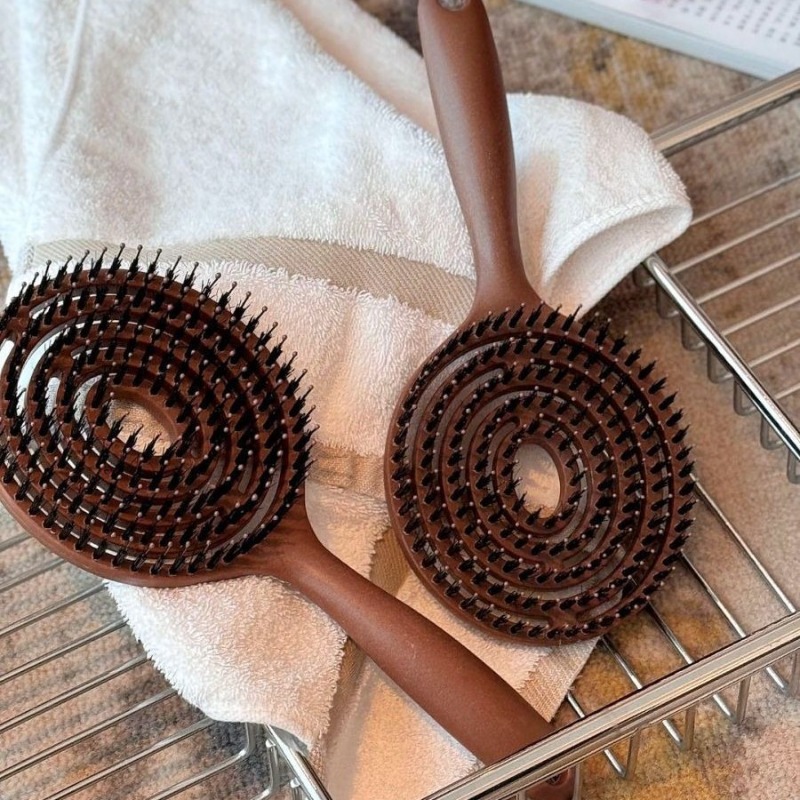 1 round wild boar bristle deta - Hair Care Or Haircare avaliação e preço