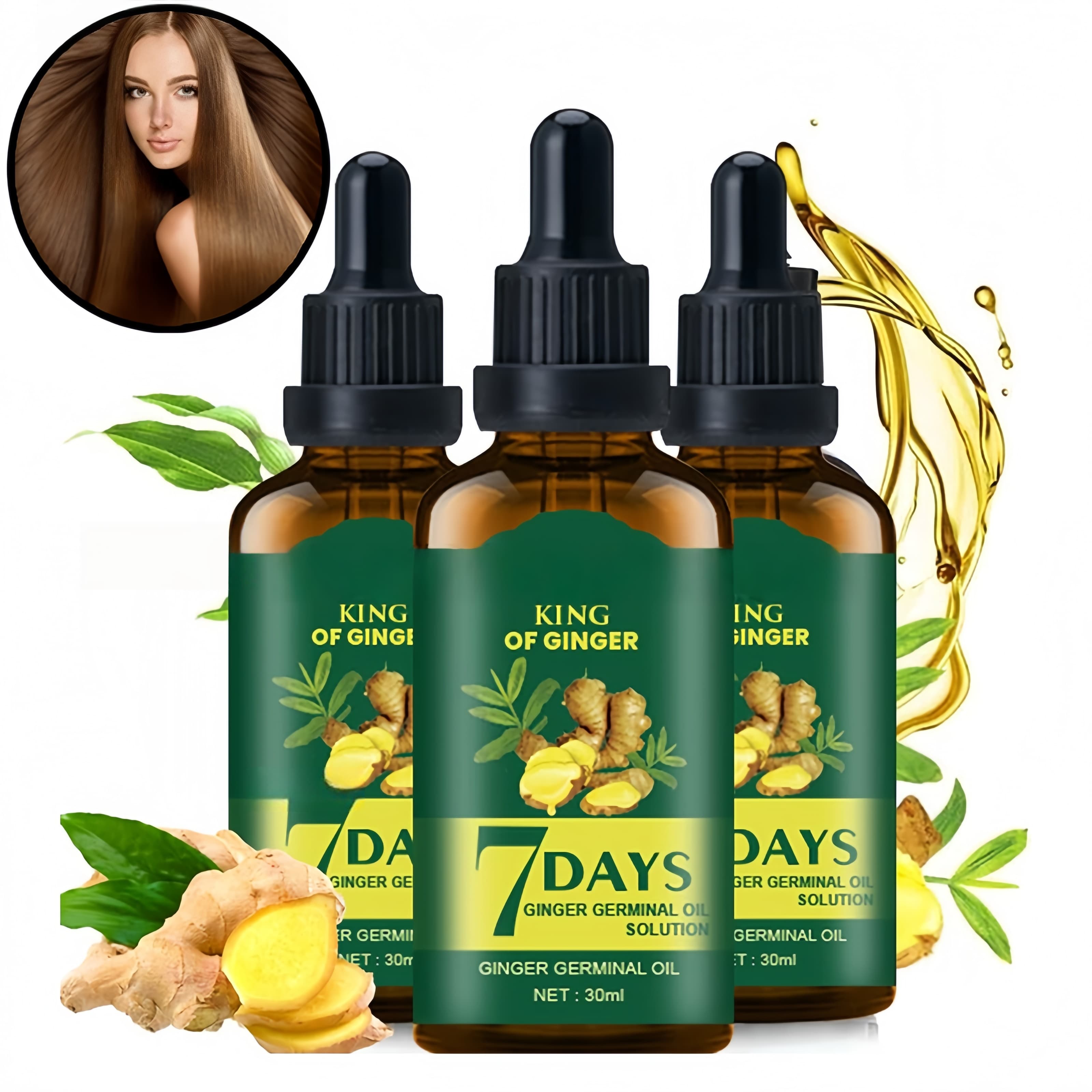 Hair Growth Oil Ginger Biotin  - Hair Care Fragrance Essential Oil avaliação e preço