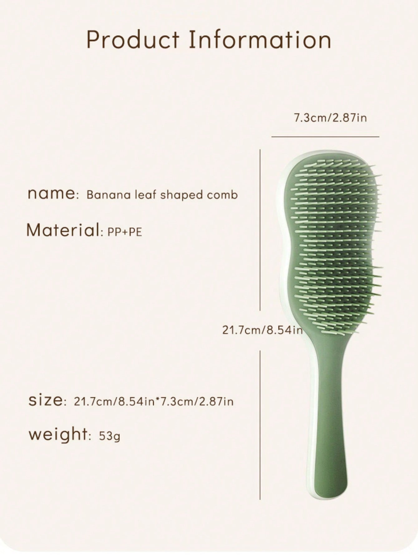 1pc Natural Smooth Hair Brush, - Hair Care Or Haircare avaliação e preço