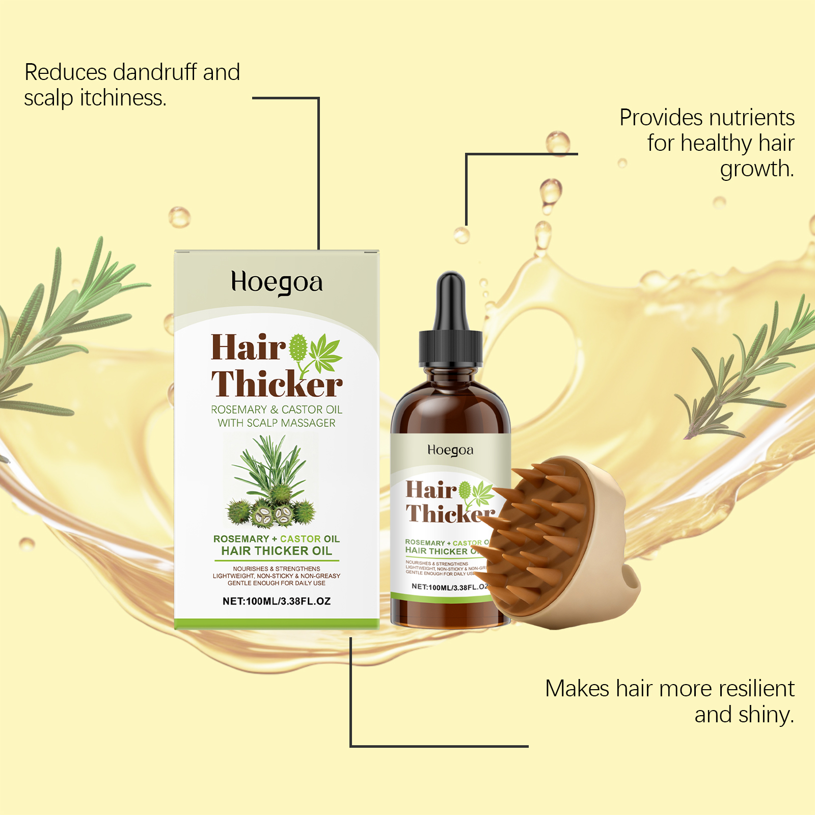 Rosemary Castor Oil Hair Care  - Split End Repair Serum avaliação e preço