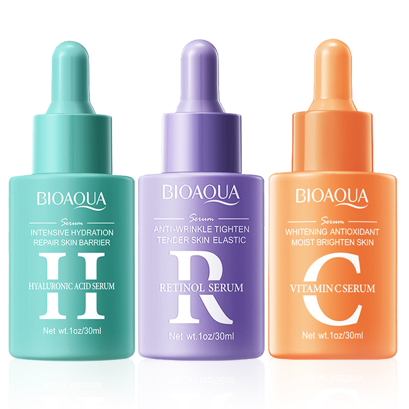 1/3pcs BIOAQUA Vitamin C Retin - Silk Press Serum avaliação e preço