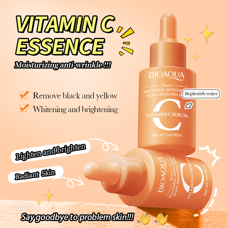 1/3pcs BIOAQUA Vitamin C Retin - Silk Press Serum avaliação e preço
