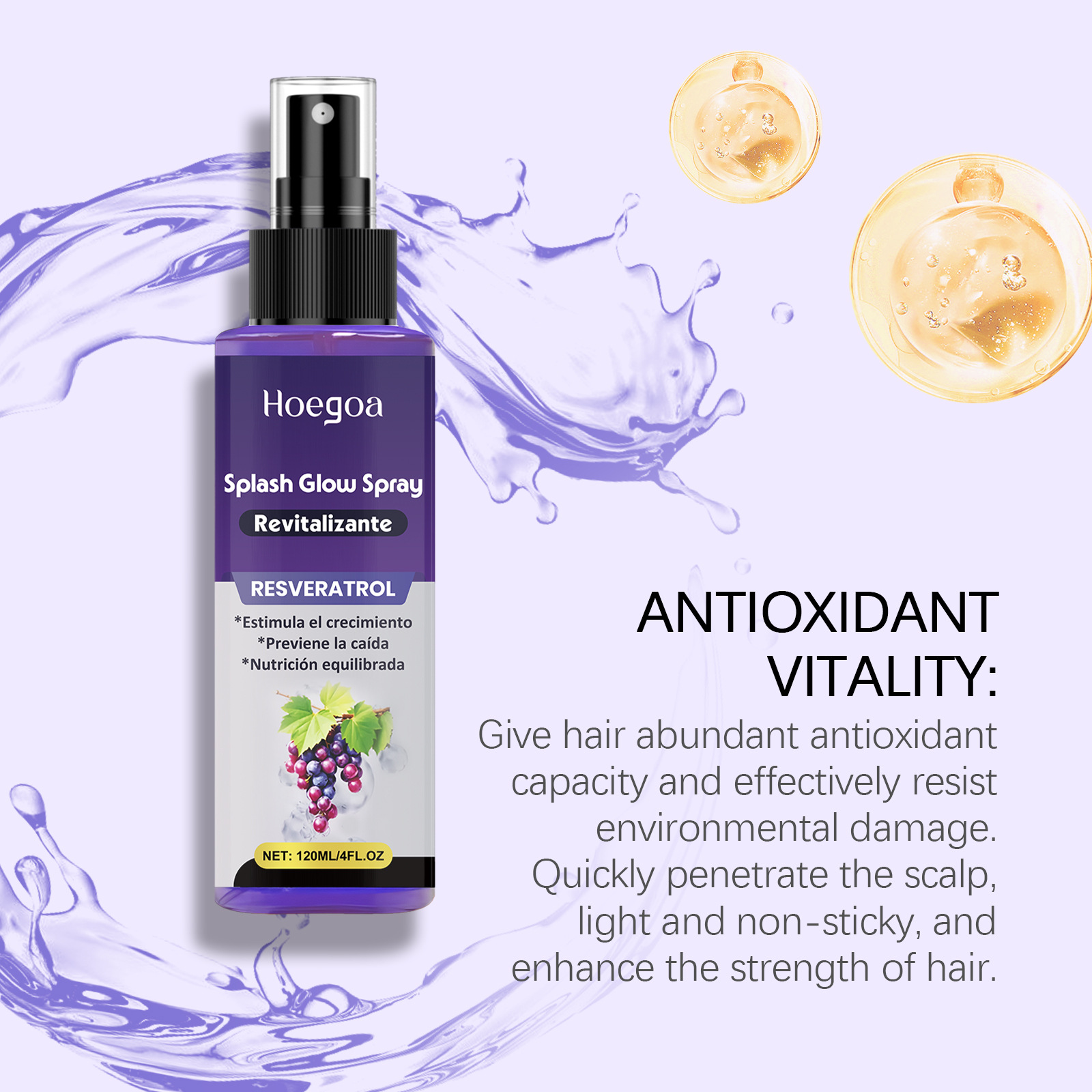 Hoegoa Vitamin Hair Growth Ser - Hair Growth Serum Oil avaliação e preço