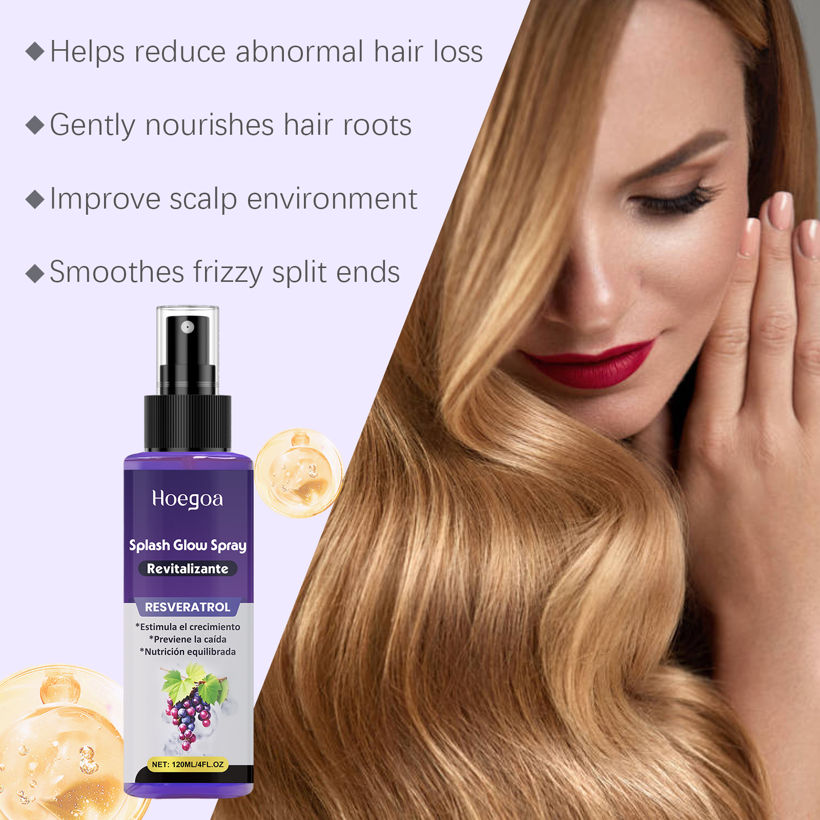 Hoegoa Vitamin Hair Growth Ser - Hair Growth Serum Oil avaliação e preço
