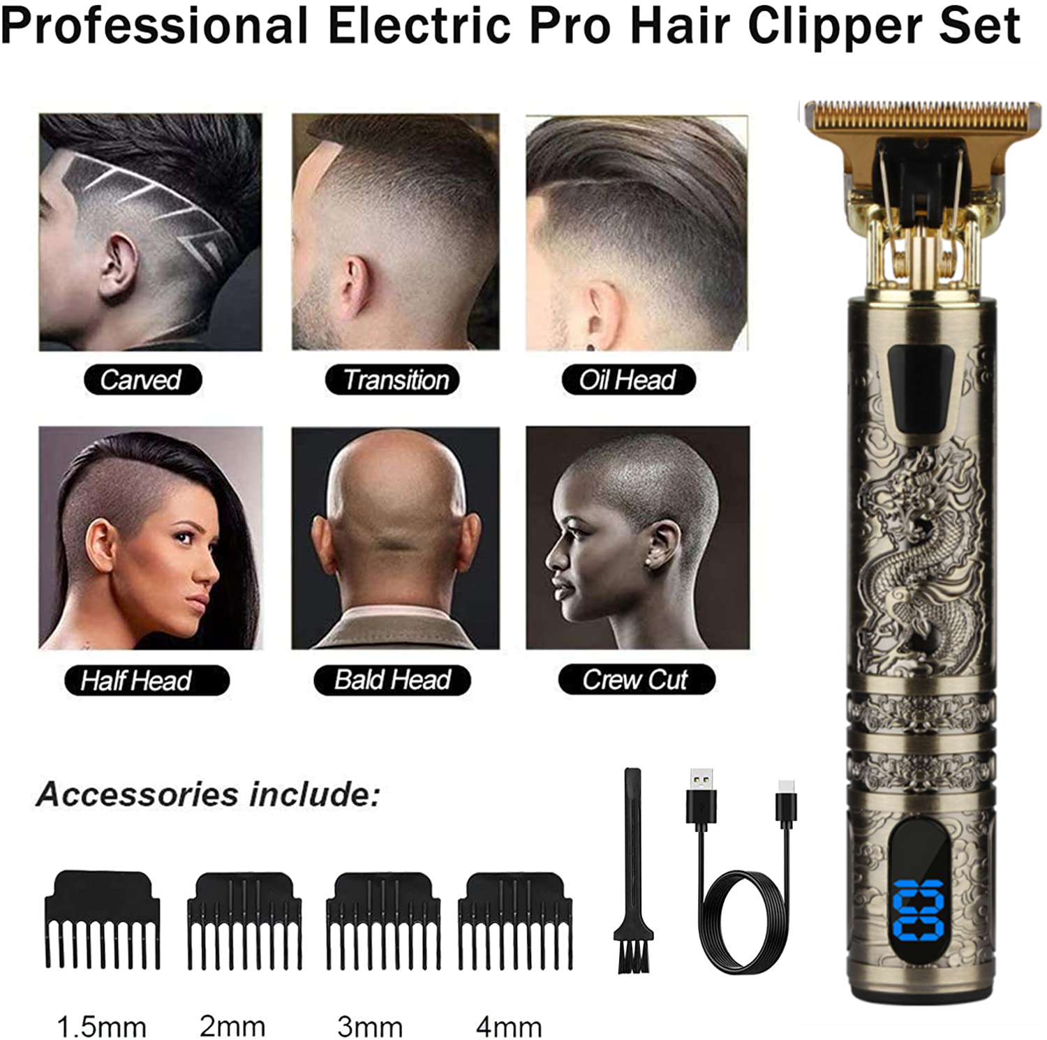 T9 LCD Electric Hairdresser Oi - Hair Care Or Haircare avaliação e preço
