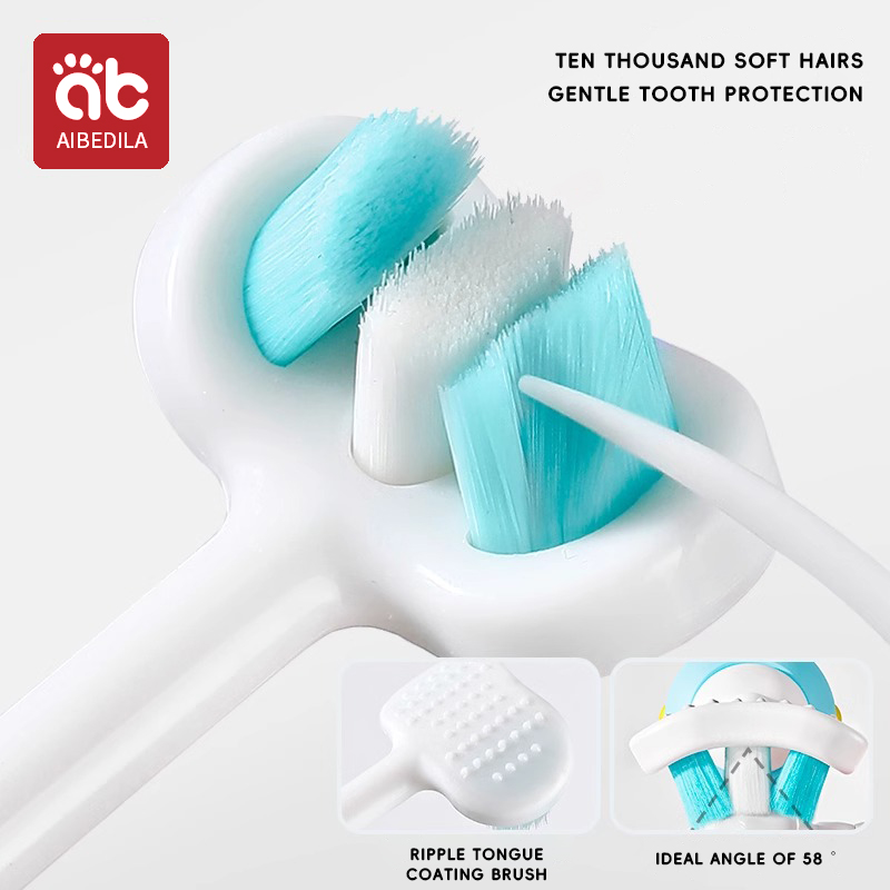3D Stereo Three-Sided Toothbru - Hair Care Baby avaliação e preço