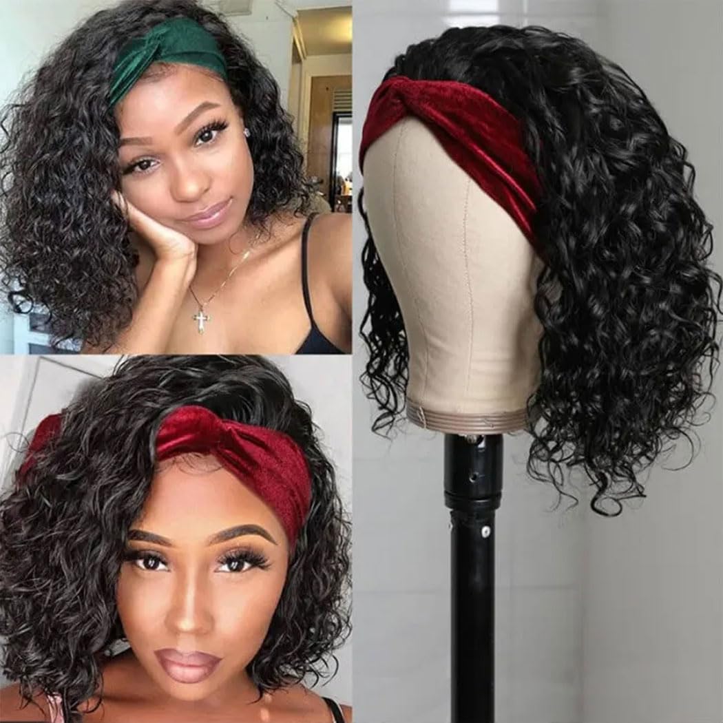 250% Water Wave Short Bob Wig  - Hair Care Women avaliação e preço