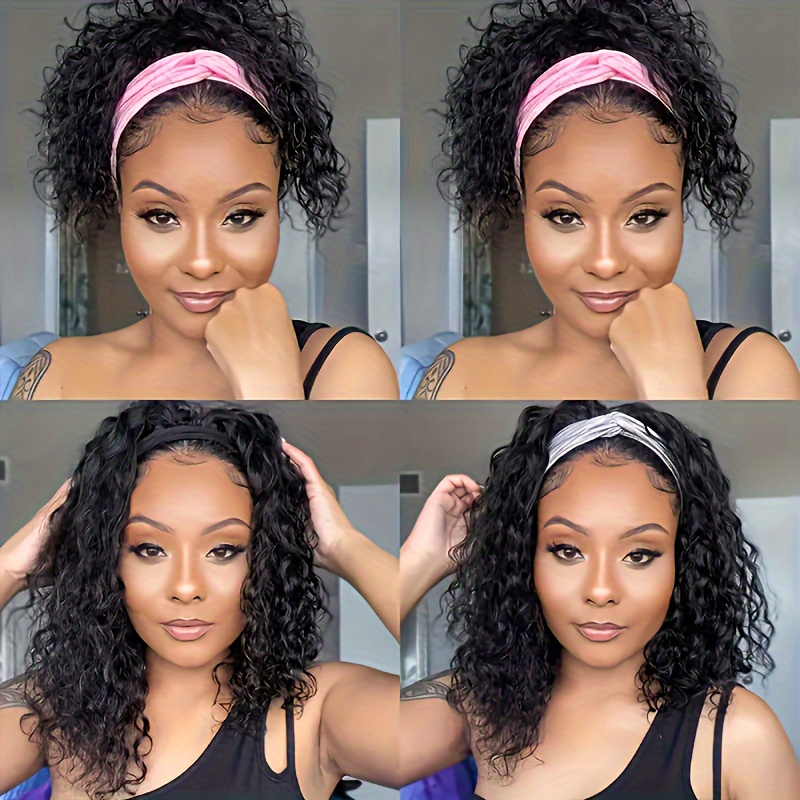 250% Water Wave Short Bob Wig  - Hair Care Women avaliação e preço