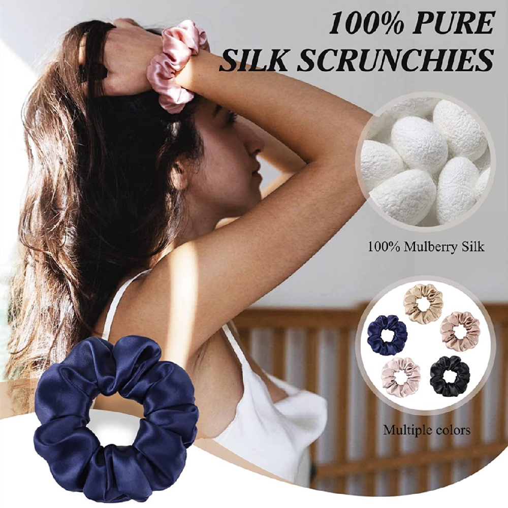 3PCS 100% Pure Mulberry Silk H - Hair Care Women avaliação e preço