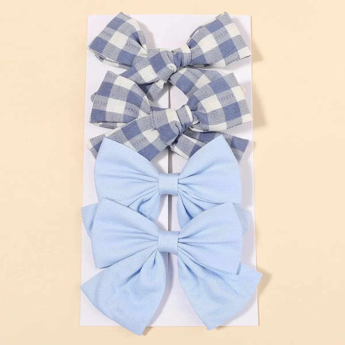 4Pcs/Set Cute Plaid Bow Hair C - Hair Care Baby avaliação e preço