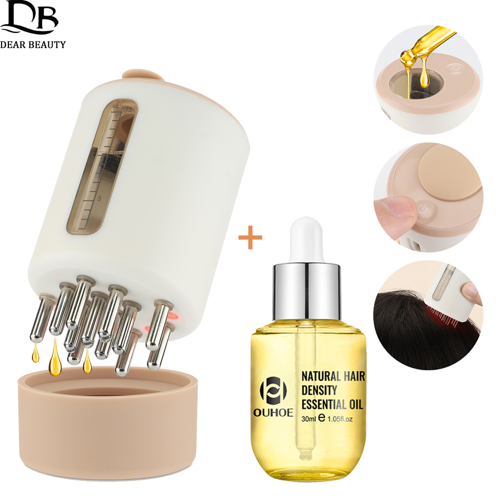 Electric Vibration Head Massag - Hair Care Essential Oil avaliação e preço