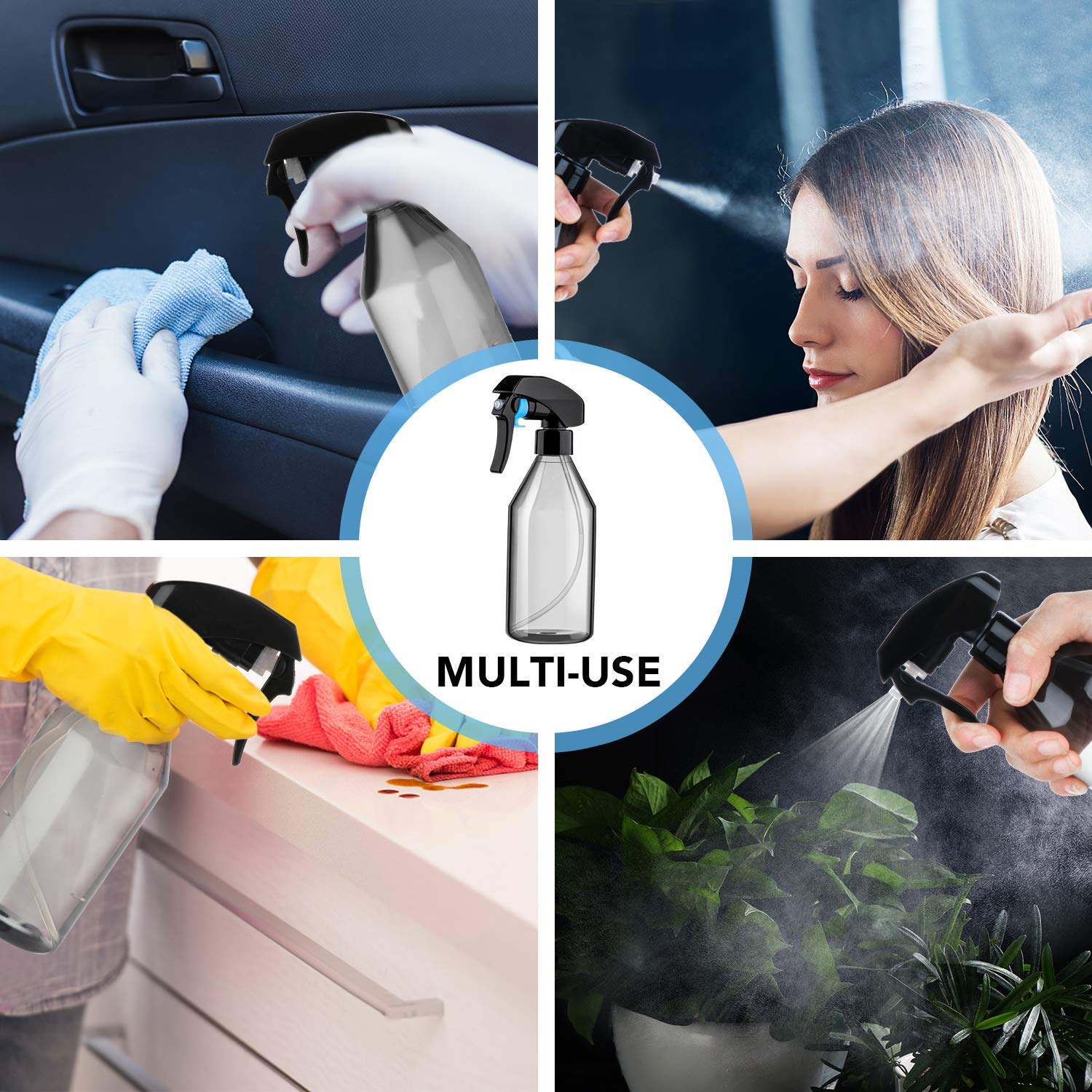 3Pack Spray Bottle, 10oz Plast - Hair Care Or Haircare avaliação e preço