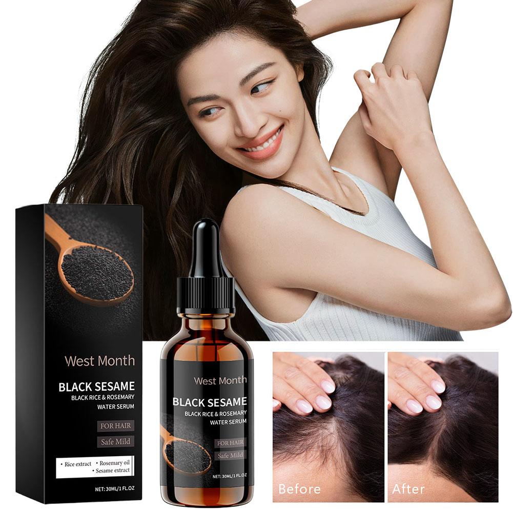 1/3PCS Black Sesame Hair Stren - Split End Repair Serum avaliação e preço