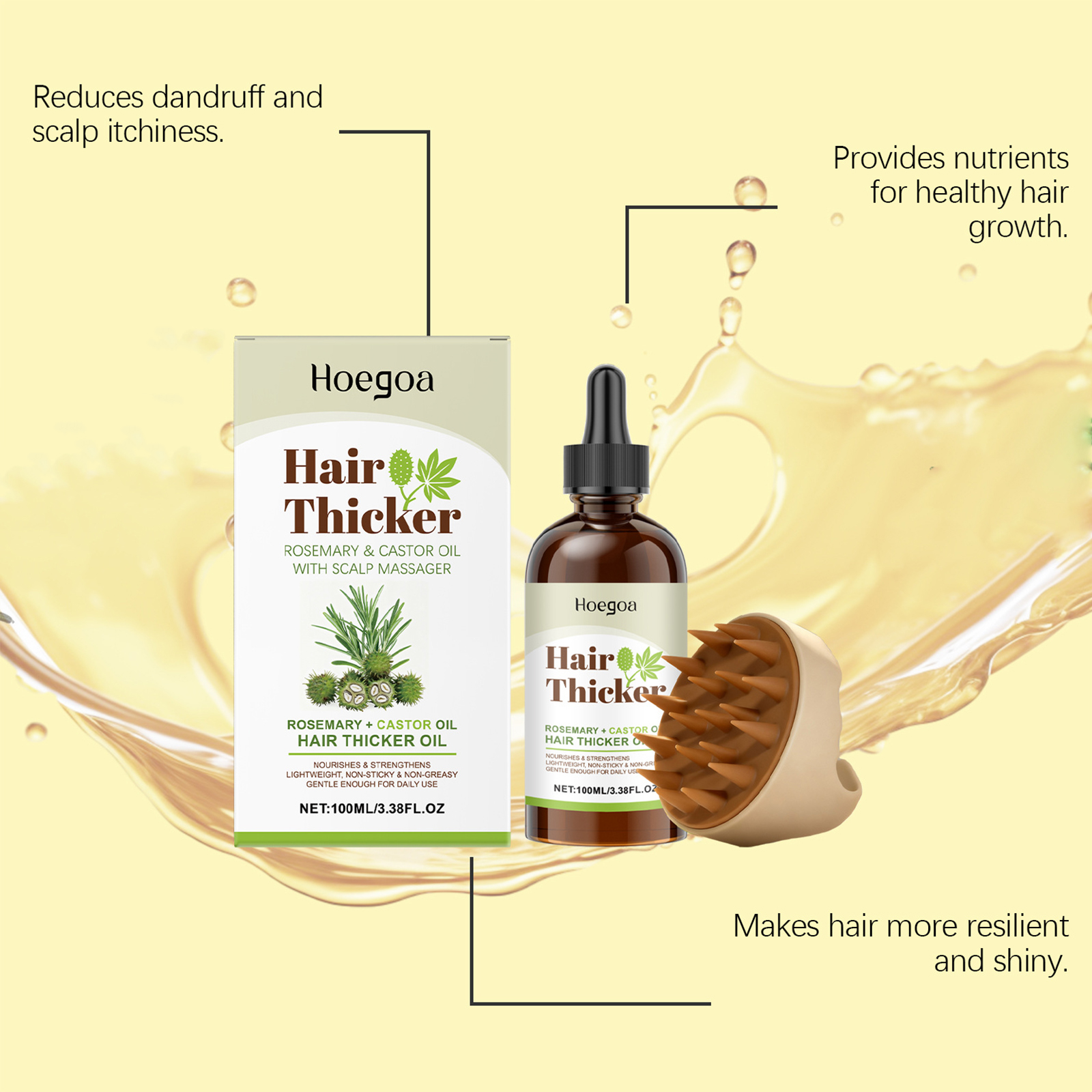 Rosemary Castor Oil Hair Thick - Split End Repair Serum avaliação e preço