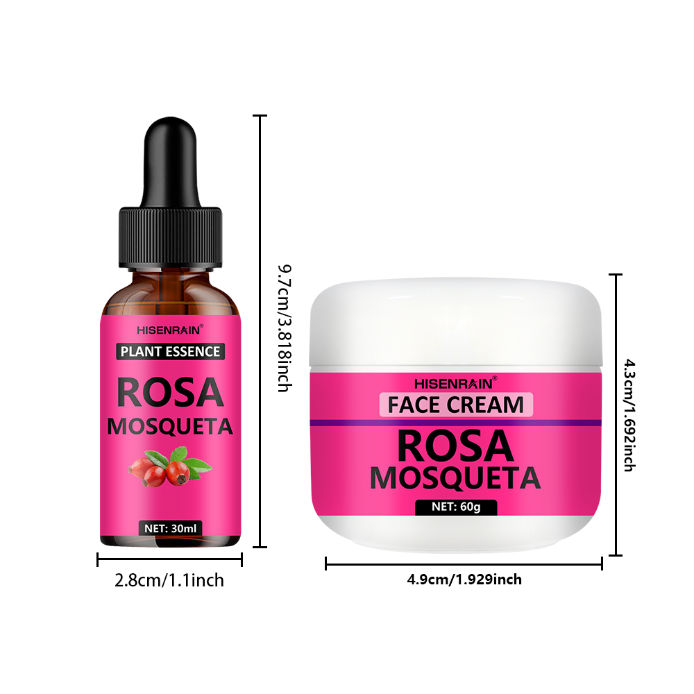 HISENRAIN Rosehip Skincare Set - Silk Press Serum avaliação e preço