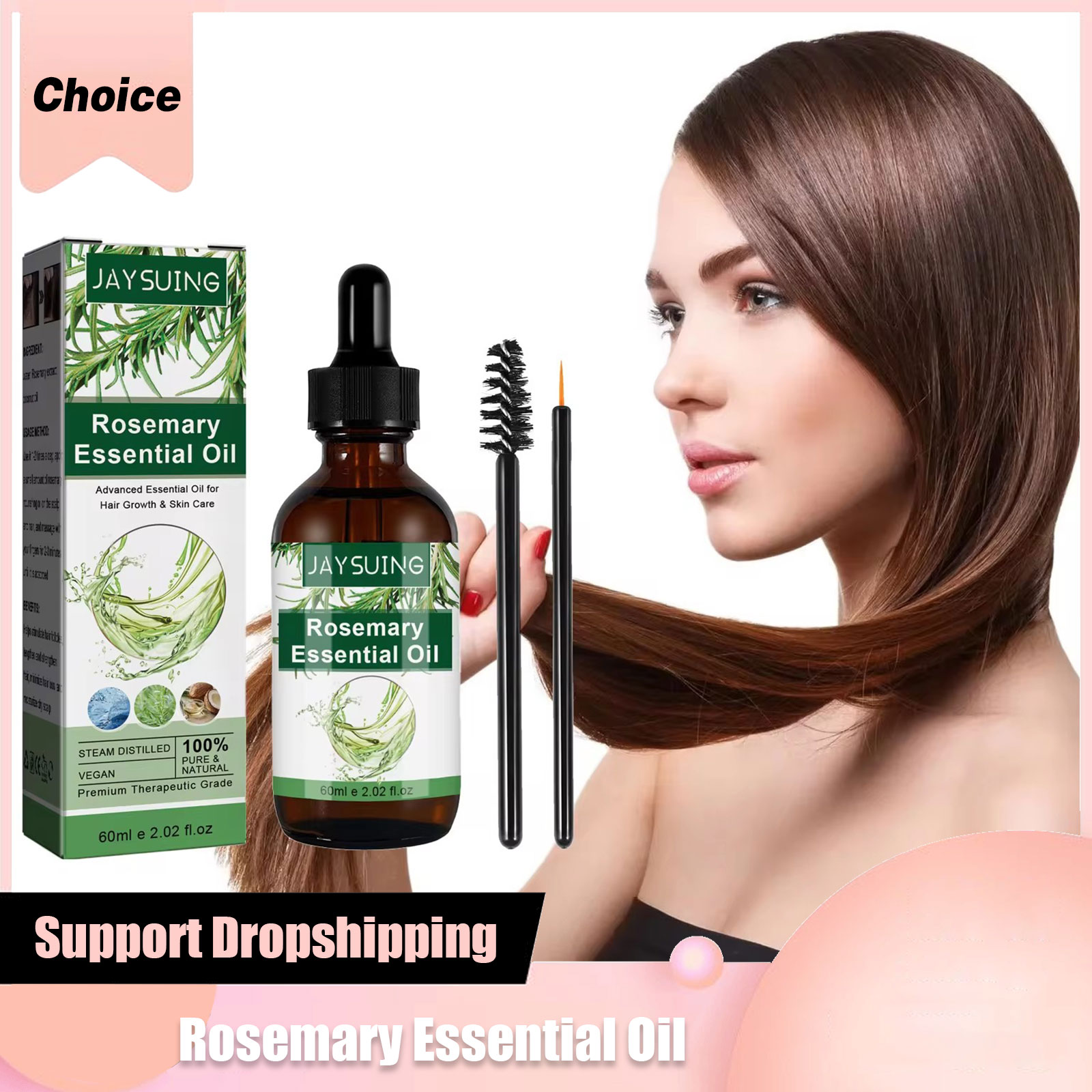 Rosemary Essential Oil For Hai - Hair Care Growth avaliação e preço