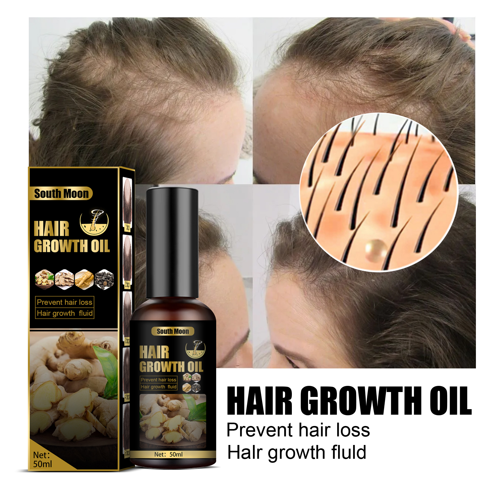 Natural Hair Growth Serum Spra - Hair Growth Serum Oil avaliação e preço