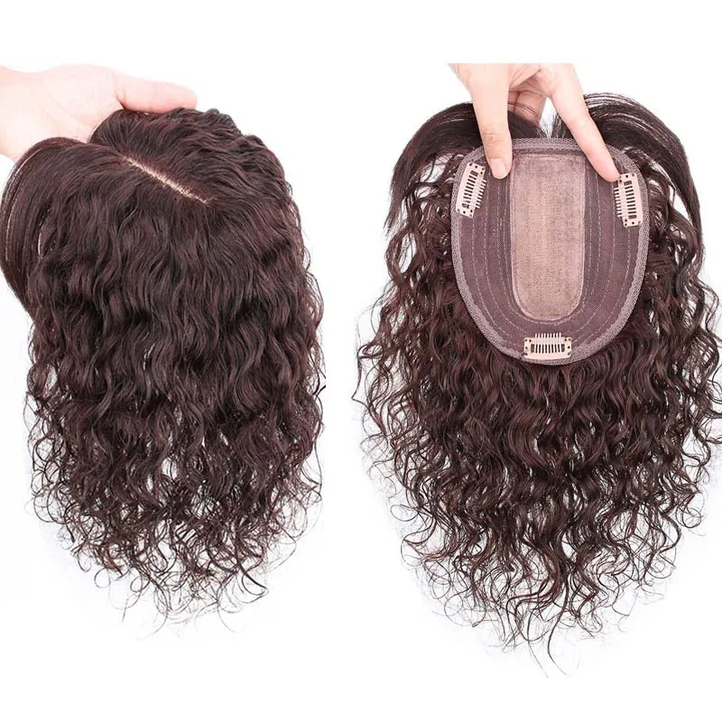 13x13cm Human Hair Curly Hairp - Hair Care Women avaliação e preço