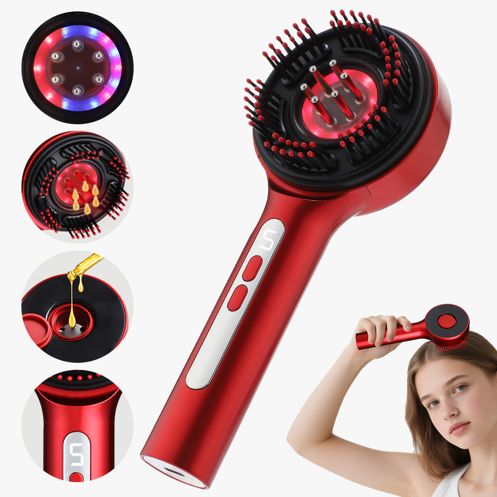 New Electric Head Massage Comb - Hair Care Essential Oil avaliação e preço