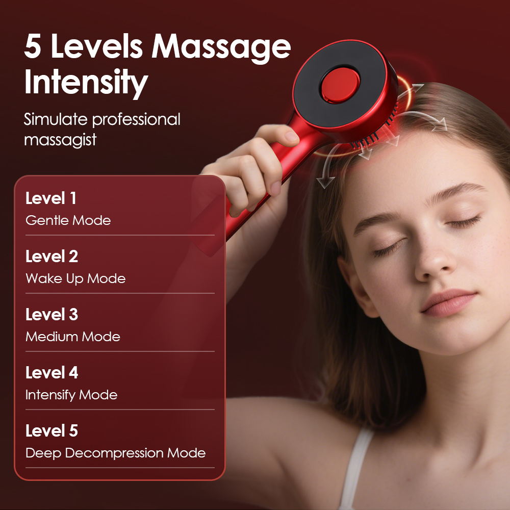 New Electric Head Massage Comb - Hair Care Essential Oil avaliação e preço