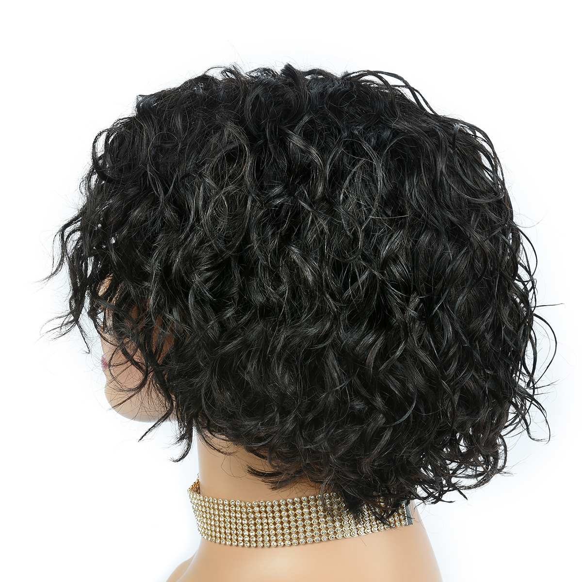 Curly Human Hair Wigs Full Mac - Hair Care Women avaliação e preço