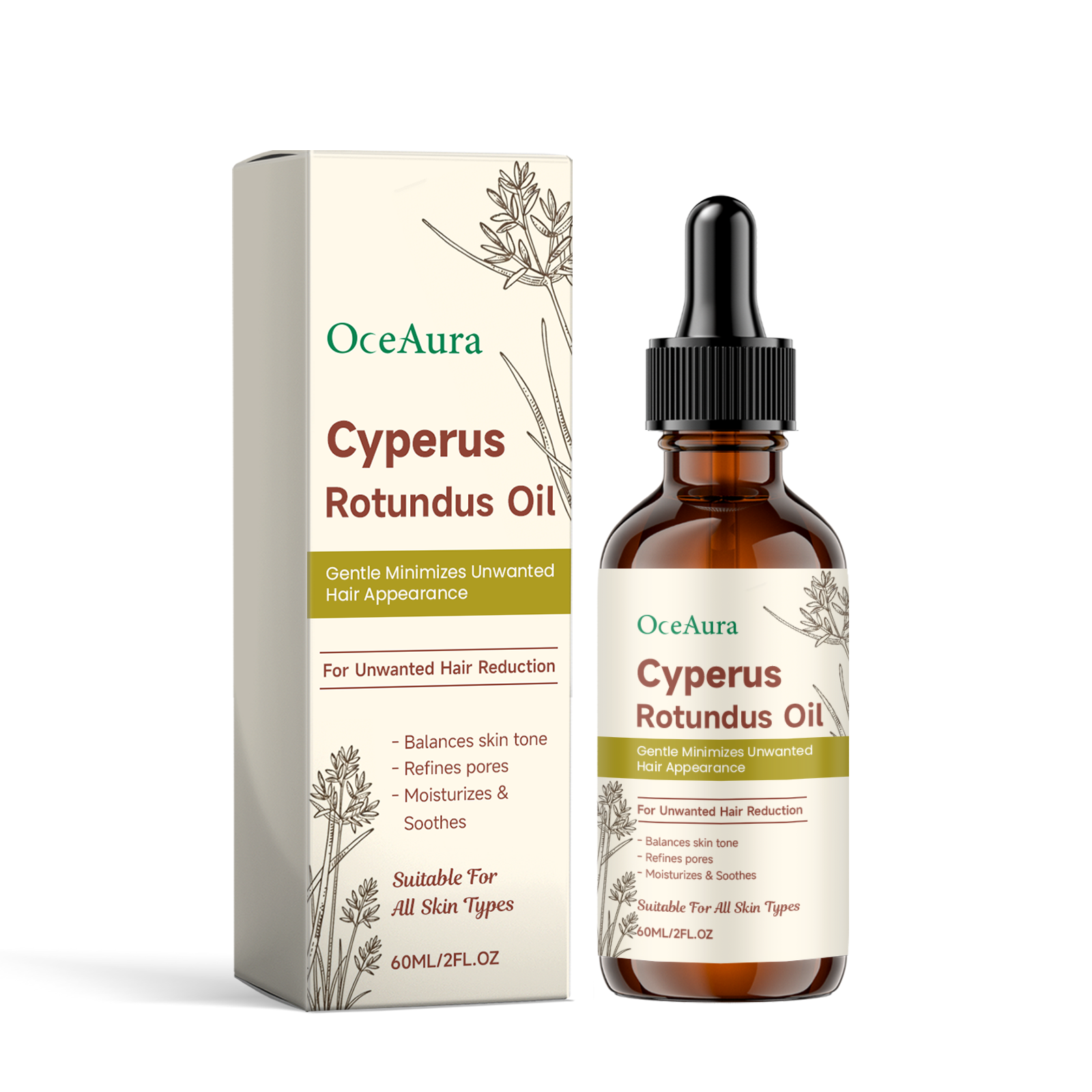 Cyperus Rotundus Hair Removal  - Caffeine Hair Serum avaliação e preço