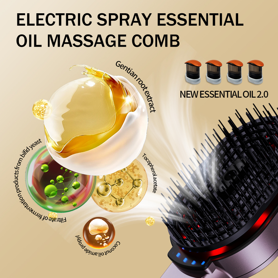 4-in-1 Massage Comb Essential  - Hair Care Essential Oil avaliação e preço
