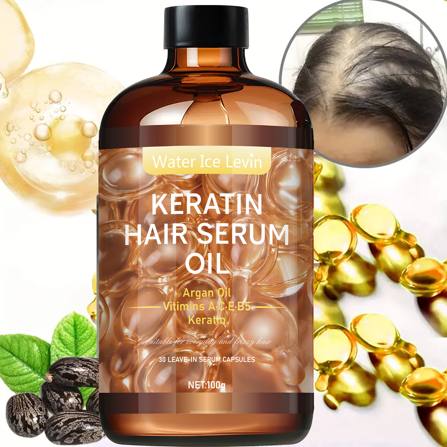 Hair Care Essential Oil, Repai - Caffeine Hair Serum avaliação e preço