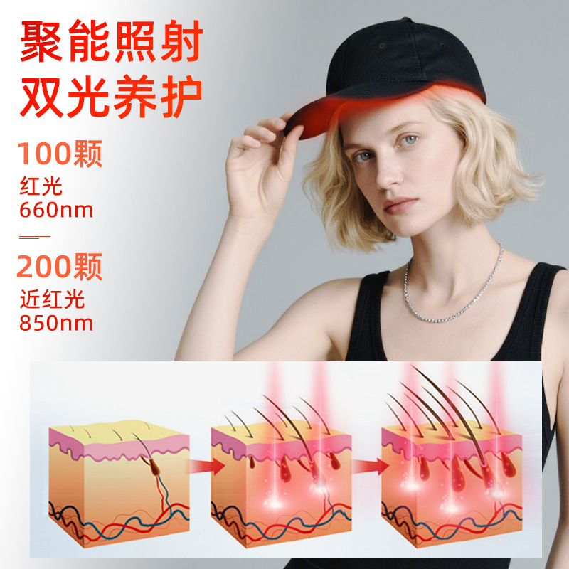 LED Red Light Hair Care Cap -  - Hair Care Growth avaliação e preço