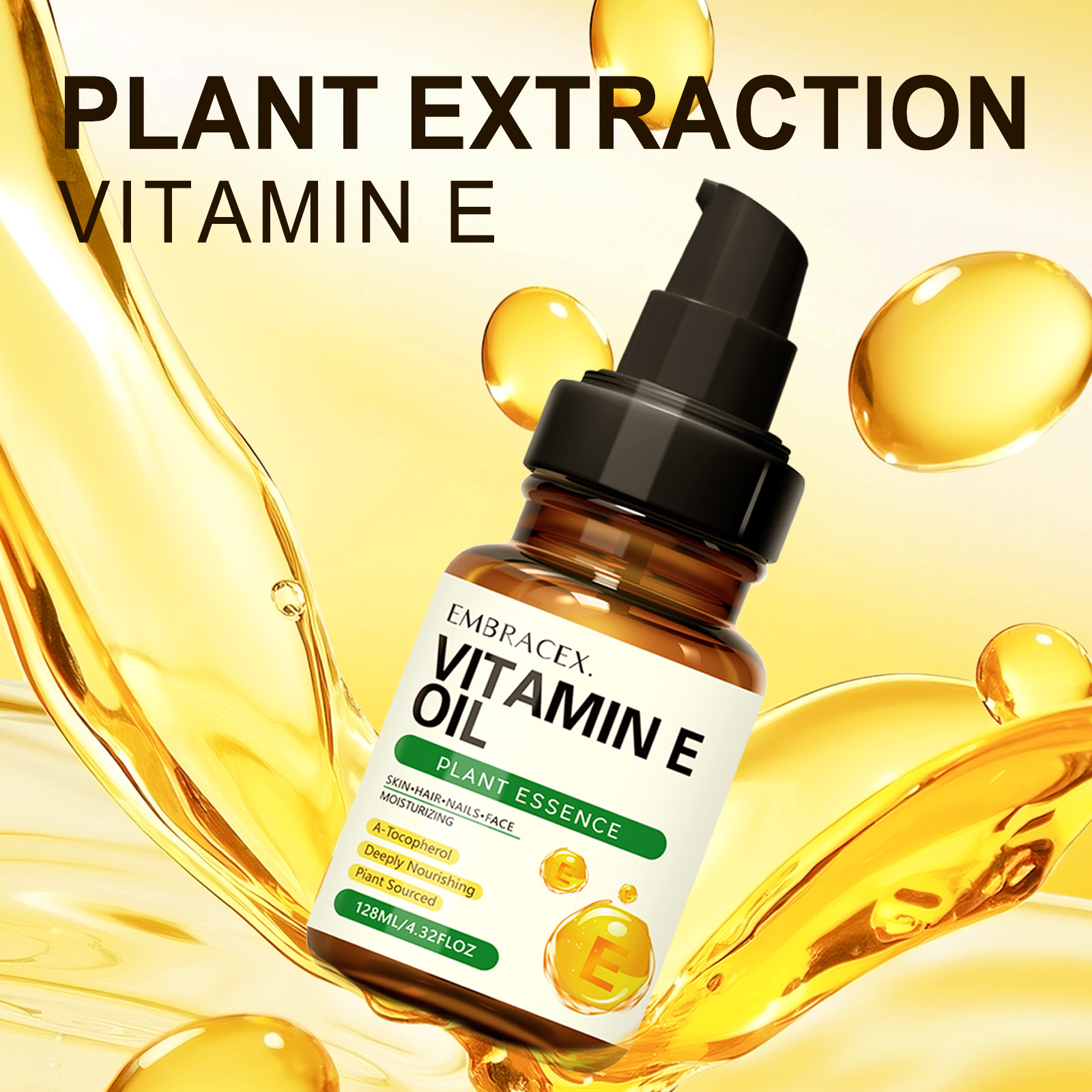 128ml Vitamin E oil Essential  - Hair Care Essential Oil avaliação e preço