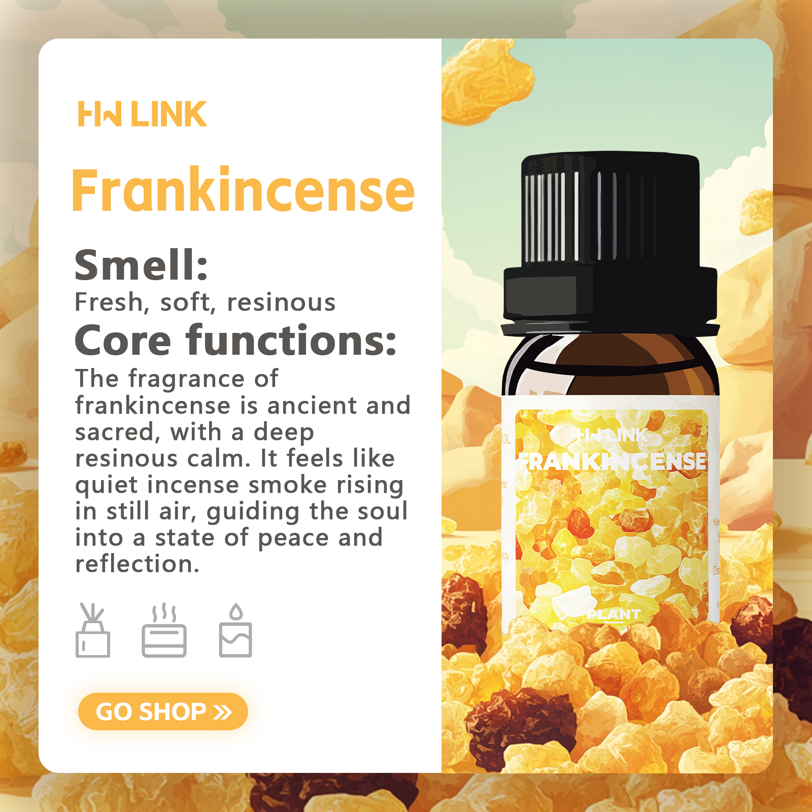 Frankincense Essential Oil 10m - Hair Care Essential Oil avaliação e preço