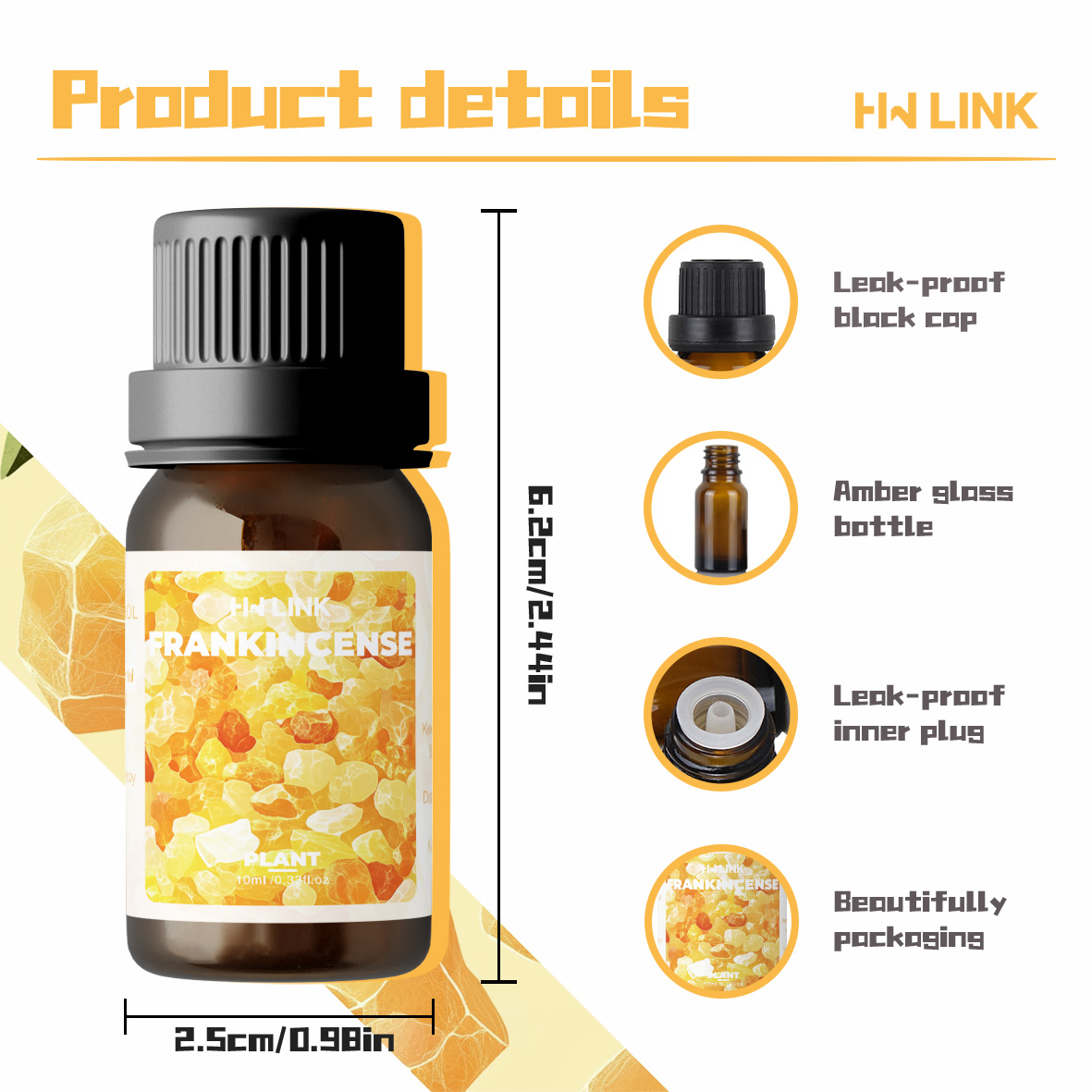 Frankincense Essential Oil 10m - Hair Care Essential Oil avaliação e preço