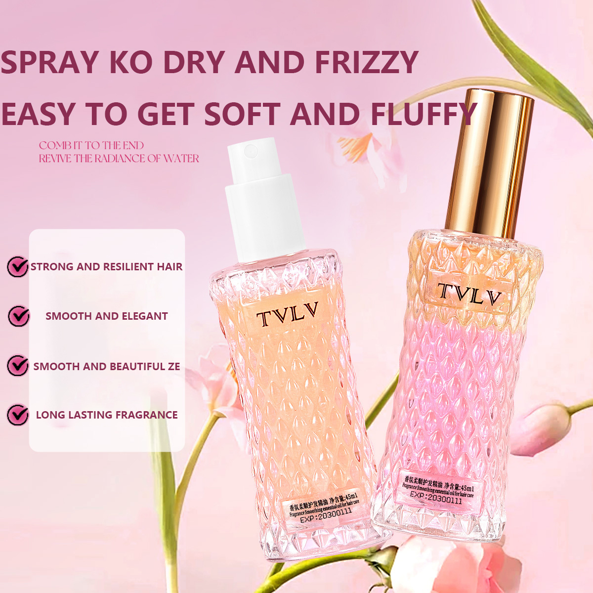 2 - in - 1 Hair Repair Perfume - Hair Care Fragrance Essential Oil avaliação e preço