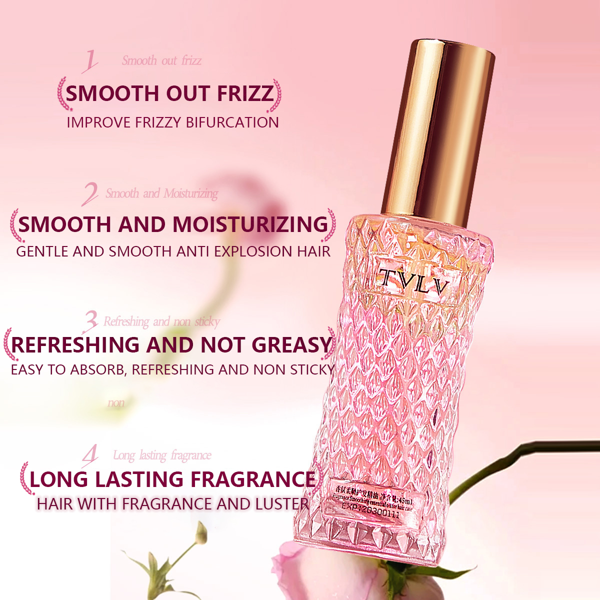2 - in - 1 Hair Repair Perfume - Hair Care Fragrance Essential Oil avaliação e preço