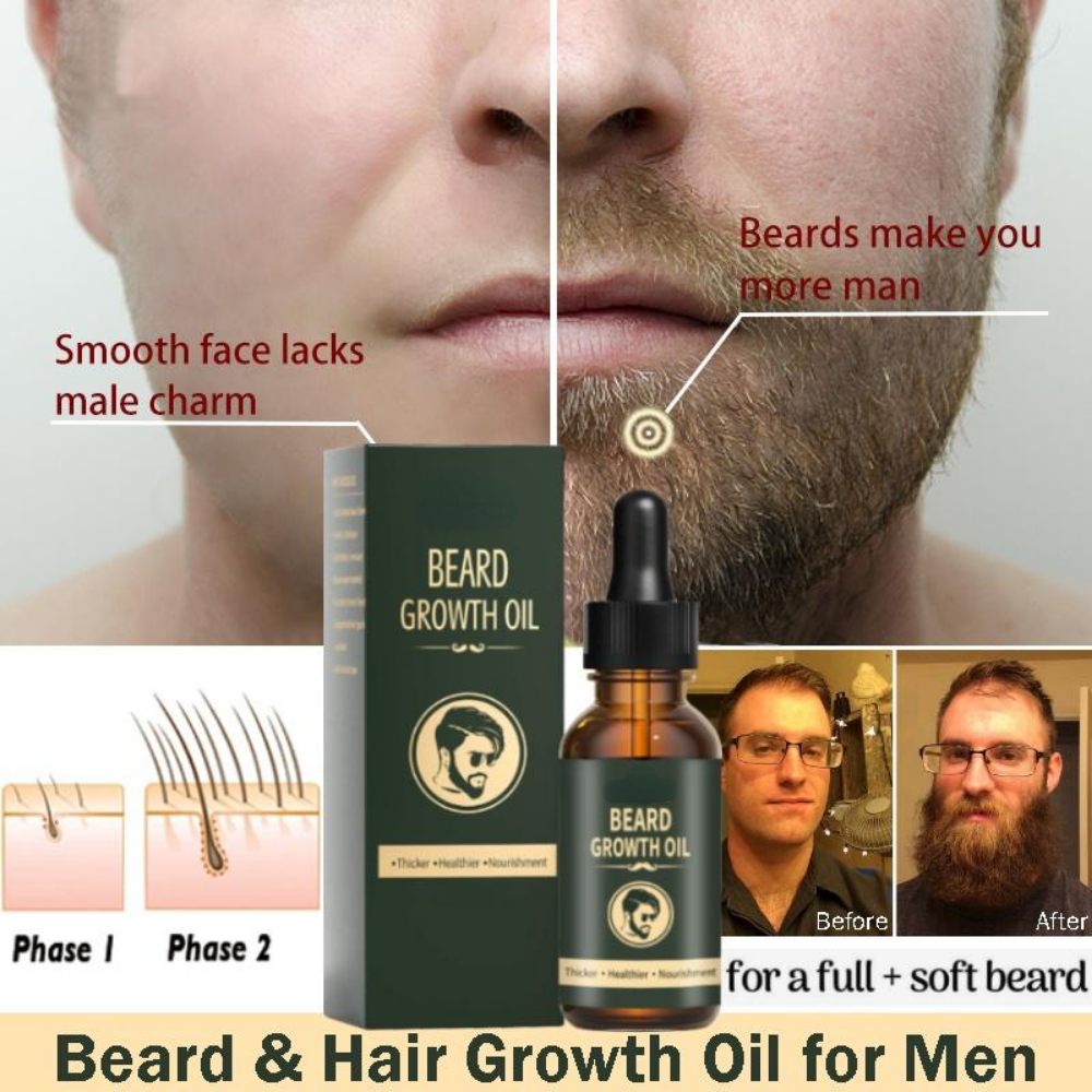 Fast Beard Growth Oil Beard Oi - Hair Care Fragrance Essential Oil avaliação e preço