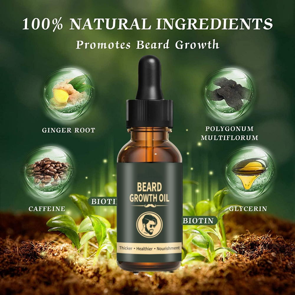 Fast Beard Growth Oil Beard Oi - Hair Care Fragrance Essential Oil avaliação e preço