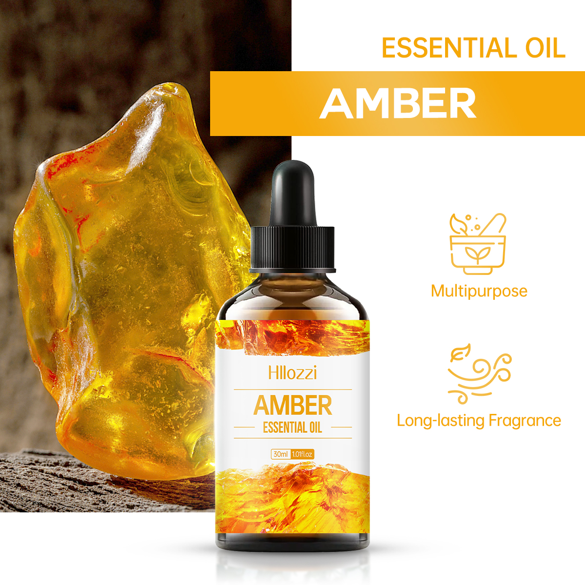 Amber essential oil, a natural - Hair Care Fragrance Essential Oil avaliação e preço