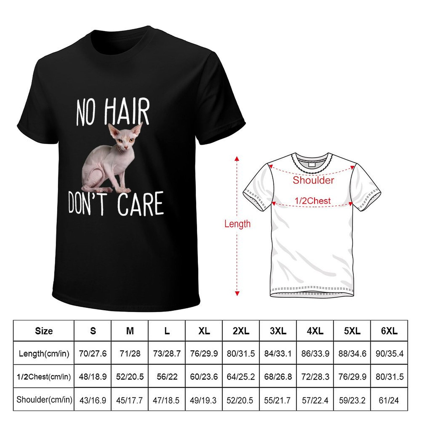 Sphynx Cat No Hair Dont Care T - Hair Care Basic avaliação e preço